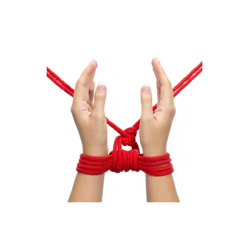 Naughty Toys ΚΟΚΚΙΝΟ Βαμβακερό BDSM Σχοινί 20 ΜΕΤΡΑ