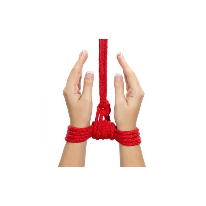 Naughty Toys ΚΟΚΚΙΝΟ Βαμβακερό BDSM Σχοινί 20 ΜΕΤΡΑ