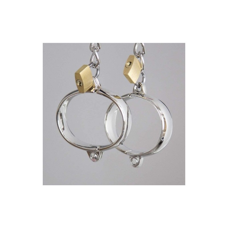 EXTRA LARGE Metal Wrisat and Ankle Cuffs 9.2 X 7.3cm
