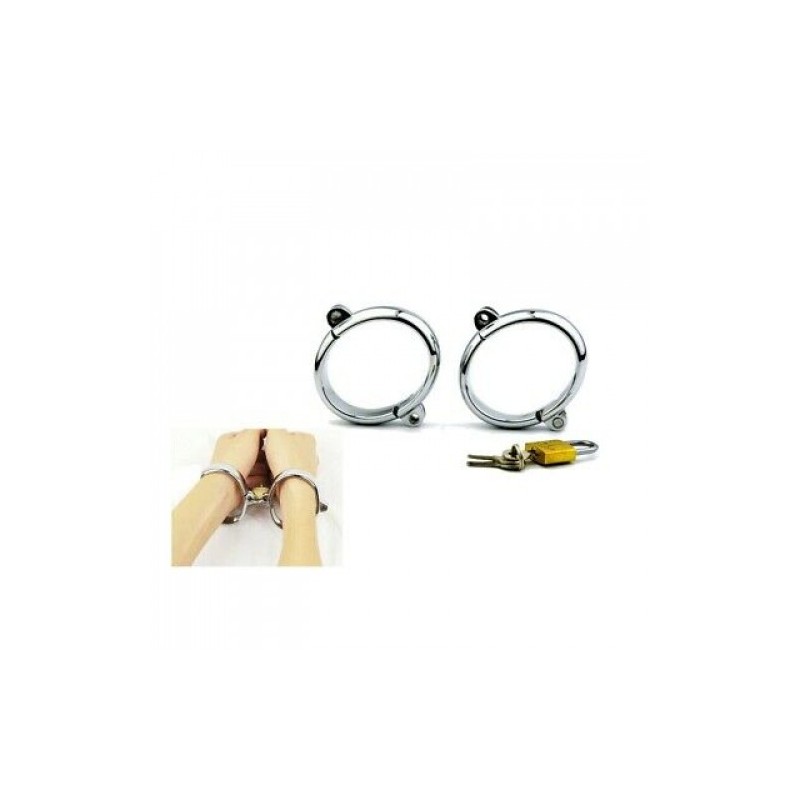 SMALL Metal Handcuffs or Ankle Cuffs 5.5 X 4.5cm