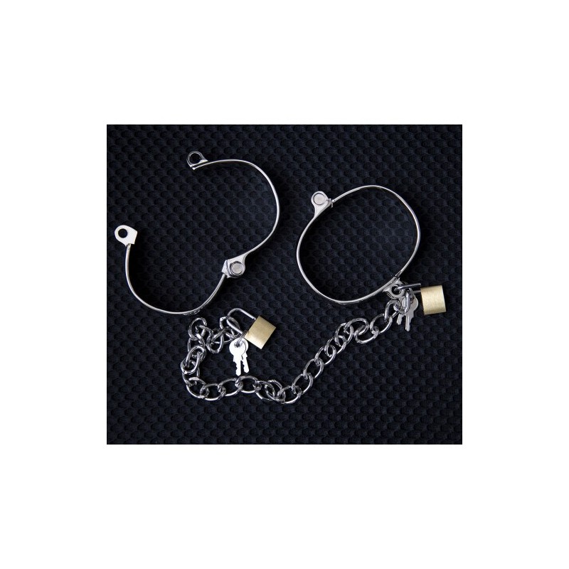 MEDIUM Metal Handcuffs or Ankle Cuffs 7 X 5cm