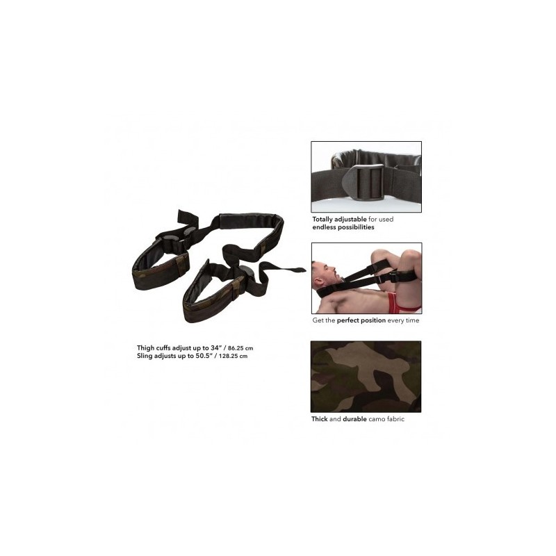 Ανετο σέξ με ρυθμιζόμενο ιμάντα μηρού Calexotics COLT CAMO