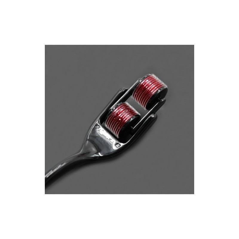 Διπλός Φετίχ τροχός καρφιά τύπου Wartenberg Κόκκινο Μαύρο