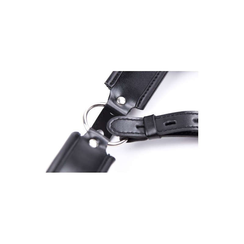 Δερμάτινη ζώνη περιορισμού πέους και όρχεων M-XL