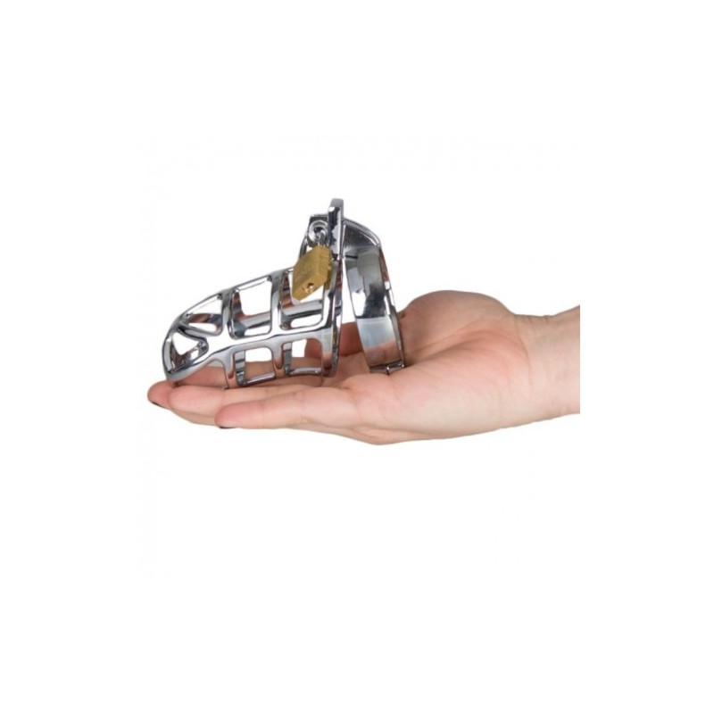 Gladiators Steel Cock cage with Locker L