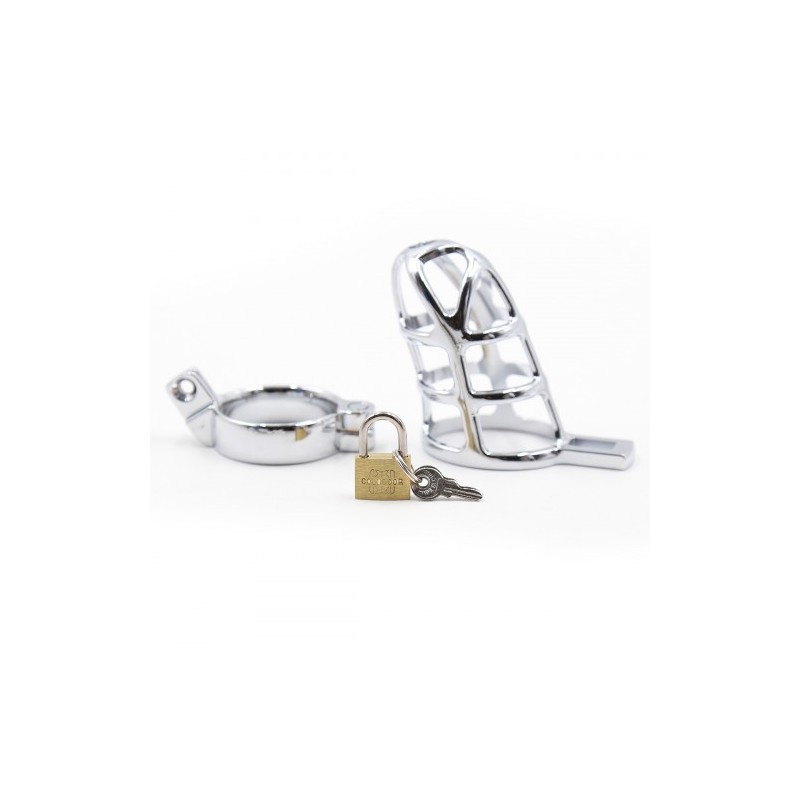 Gladiators Steel Cock cage with Locker L