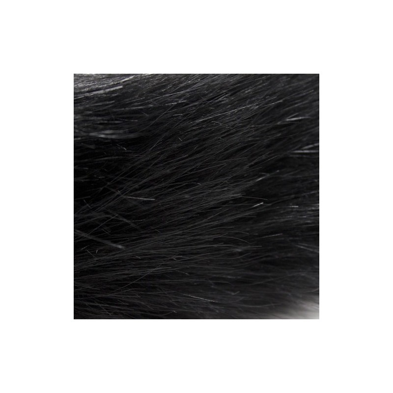 Μαύρη συνθετική Ουρά με μεταλλική σφήνα-ΜΙΚΡΗ