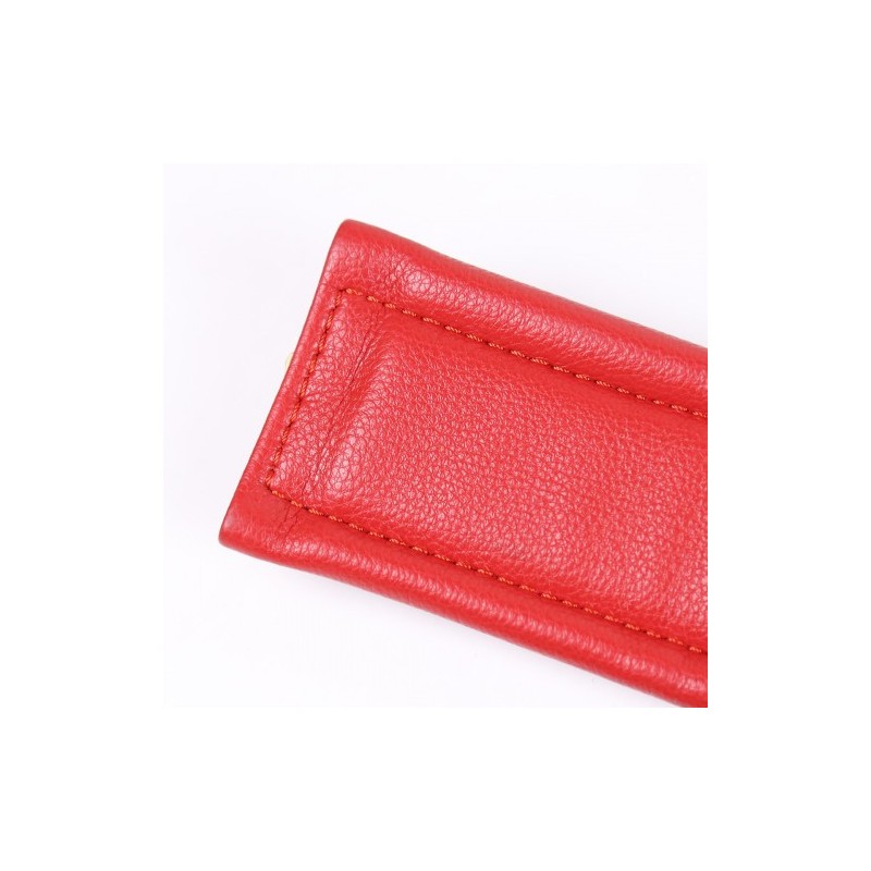 Collar Leash with Cuffs chained Nipple Clamps Red Black