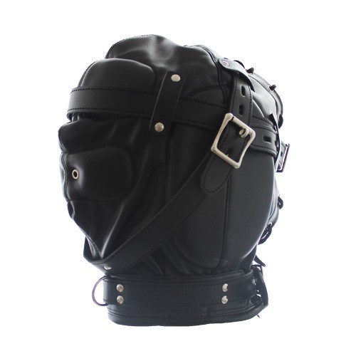 Lockdown Bdsm Bondage leather Hood