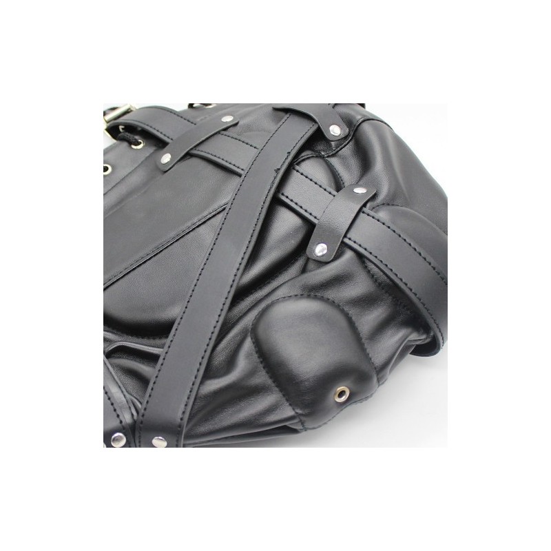 Lockdown Bdsm Bondage leather Hood