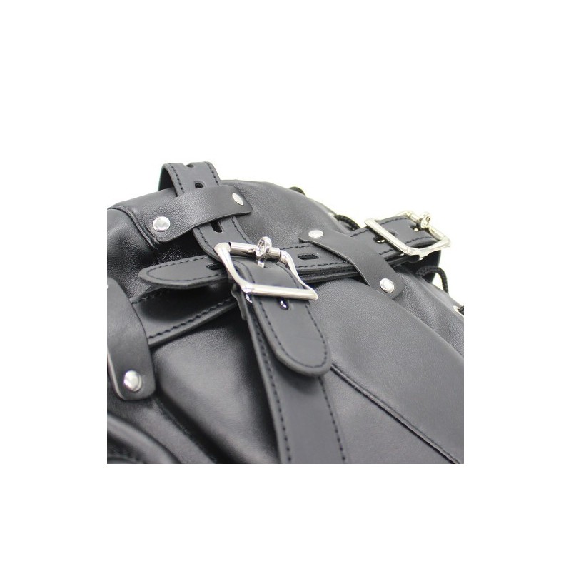 Lockdown Bdsm Bondage leather Hood