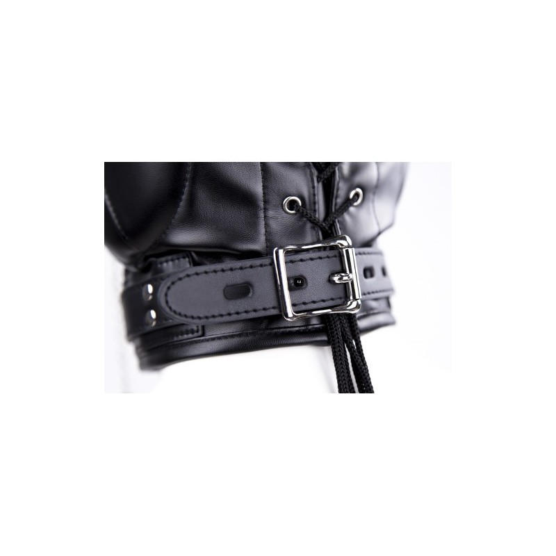 Bondage Multiplex Sensory Deprivation Black Leather hood