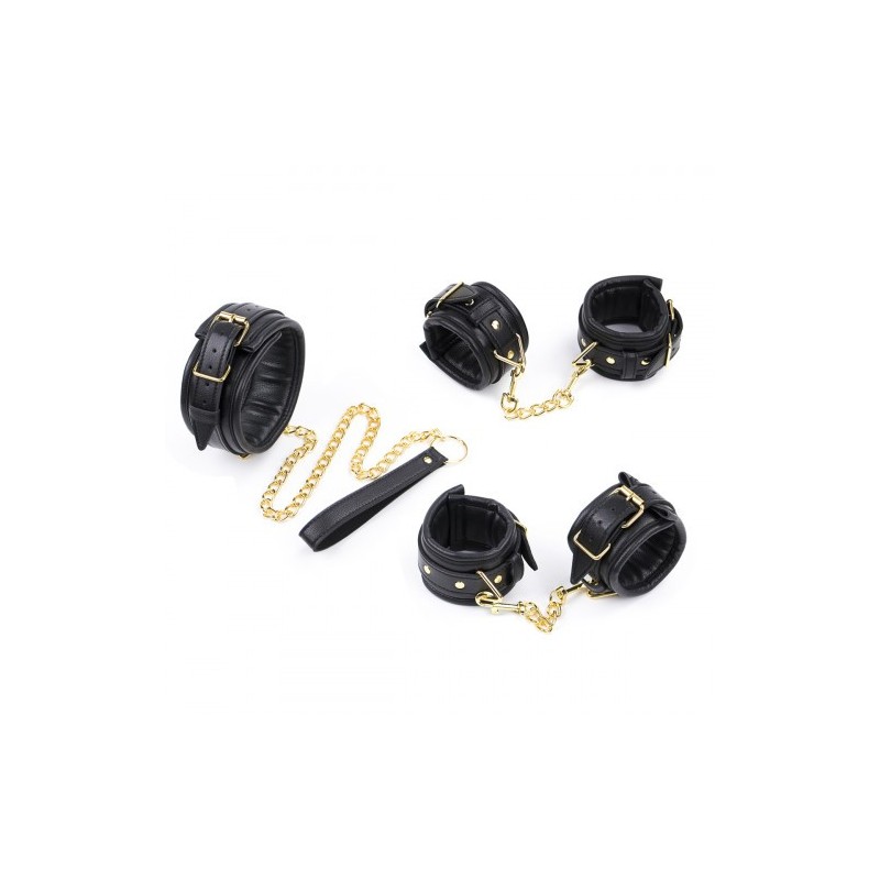 Ασορτί Σετ Μαύρα δεσμά Χεριών Ποδιών