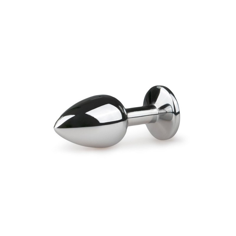 ΜΕΤΡΙΑ Μεταλλική Πρωκτική Σφήνα μέ κρυστάλλινο διαφανές Πετράδι 8εκ