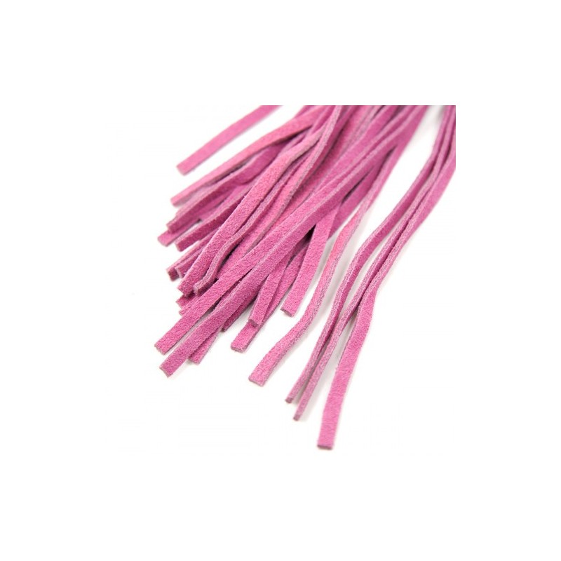 Αυθεντικό BDSM Ροζ Μαύρο Νούμποκ δερμάτινο μαστίγιο 38 εκ