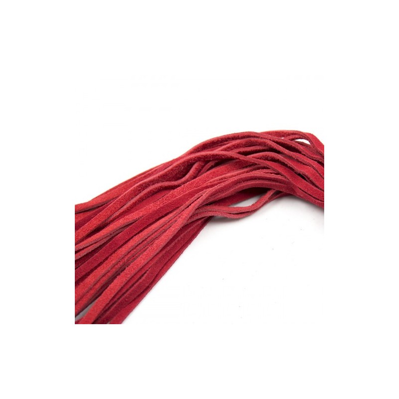 Αυθεντικό BDSM Κόκκινο Μαύρο Νούμποκ δερμάτινο μαστίγιο 36 εκ