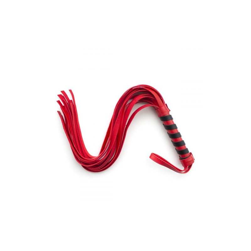 Δερμάτινο Απαλό Κόκκινο Μαστίγιο Naughty Toys 45 εκ