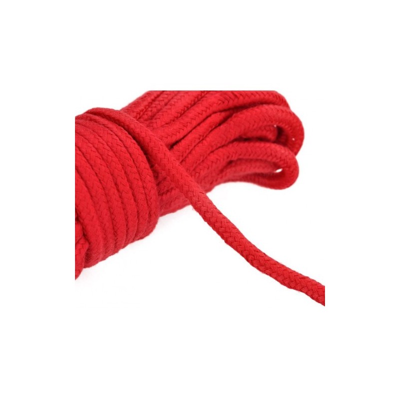 ΚΟΚΚΙΝΟ Βαμβακερό BDSM Σχοινί 10 ΜΕΤΡΑ