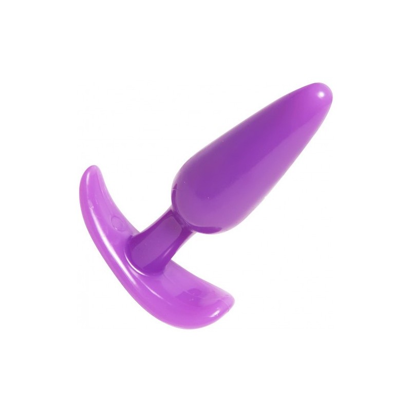 Μικρή μωβ μαλακιά εύκαμπτη πρωκτική σφήνα Naughty Toys 10 εκ