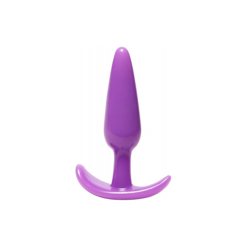 Μικρή μωβ μαλακιά εύκαμπτη πρωκτική σφήνα Naughty Toys 10 εκ