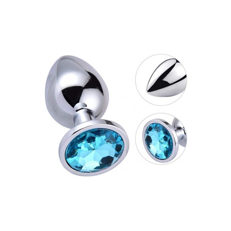 ΜΕΤΡΙΑ Πρωκτική Σφήνα Αλουμινίου μέ ΤΥΡΚΟΥΑΖ πετράδι