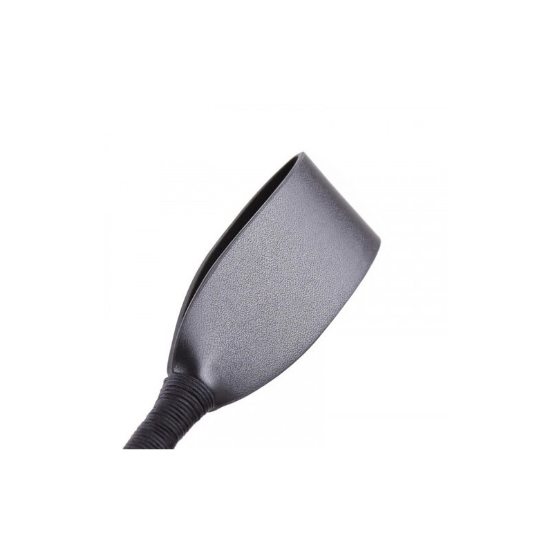 Μαύρο bdsm Μαστίγιο ιππασίας με χρυσές μεταλλικές επενδύσεις 45 cm