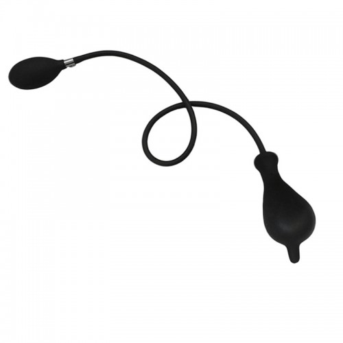 Unisex πρωκτική φουσκωτή μαύρη σφήνα Λάτεξ 11 εκ