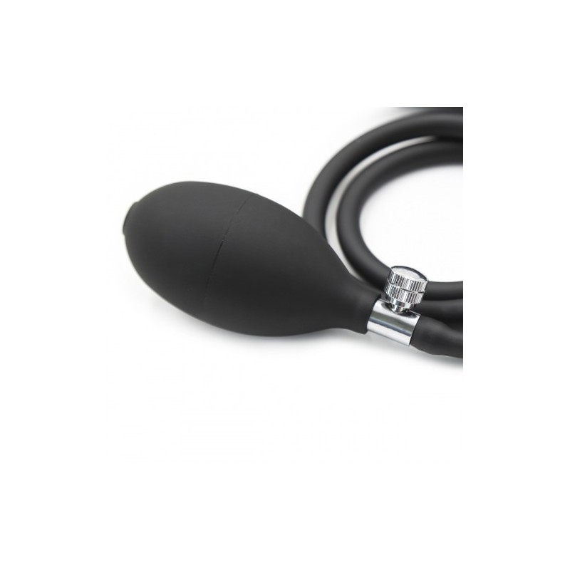 Unisex πρωκτική φουσκωτή μαύρη σφήνα Λάτεξ 11 εκ