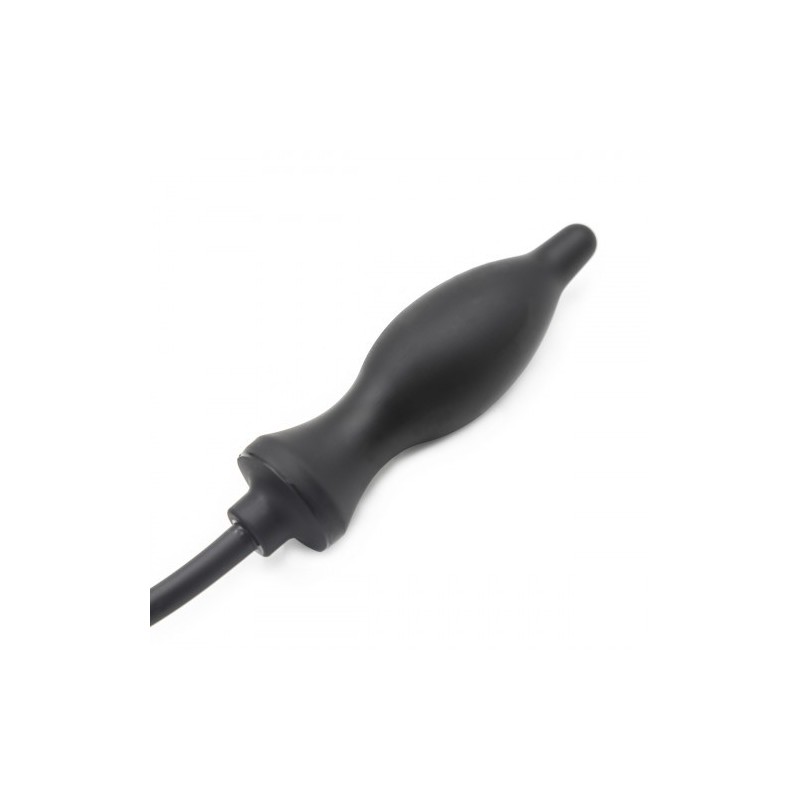Unisex πρωκτική φουσκωτή μαύρη σφήνα Λάτεξ 11 εκ