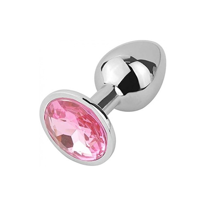 ΜΕΓΑΛΗ Πρωκτική Σφήνα Αλουμινίου μέ Ρόζ Πετράδι