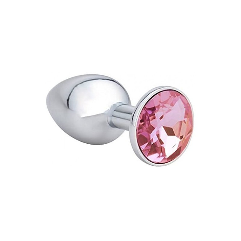 ΜΕΓΑΛΗ Πρωκτική Σφήνα Αλουμινίου μέ Ρόζ Πετράδι