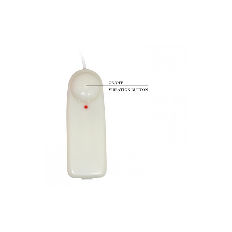 Διπλό ντίλντο με δόνηση και βεντούζα 20 εκ