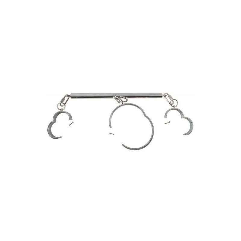 Σετ Φετιχιστικά Ατσάλινα Δεσμά Κολλάρο Χειροπέδες Bad Kitty