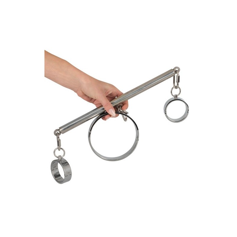 Σετ Φετιχιστικά Ατσάλινα Δεσμά Κολλάρο Χειροπέδες Bad Kitty