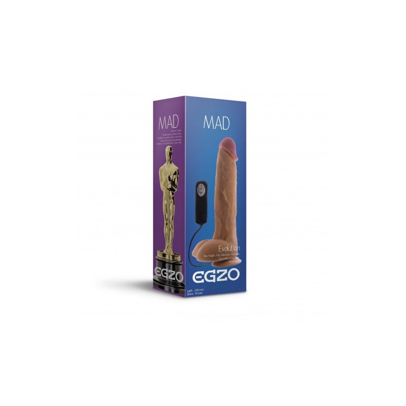 Δονούμενο Ρεαλιστικό Ντίλντο με Τηλεχειριστήριο Egzo DVR004 23cm