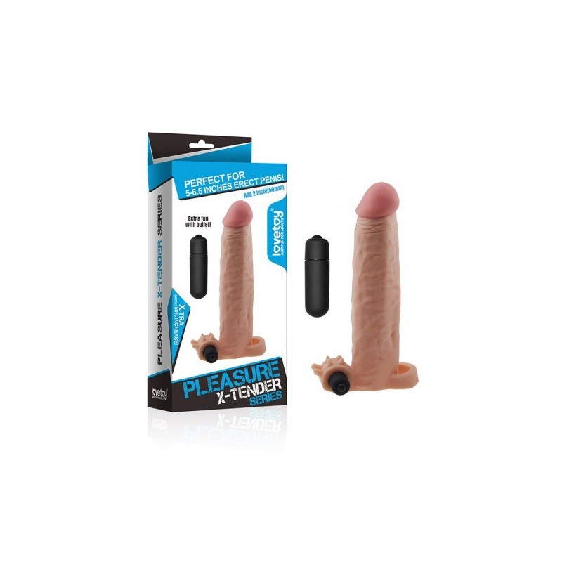 Pleasure X-tender-Vibrating Penis Sleeve