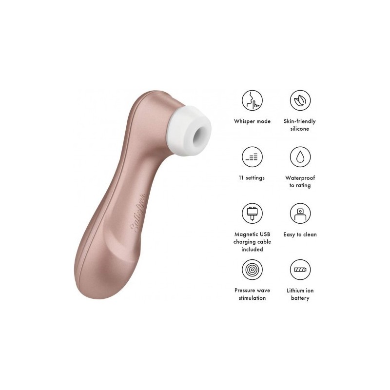 Γυναικείος δονητής αναρροφητής κλειτορίδας SATISFYER PRO 2 Plus