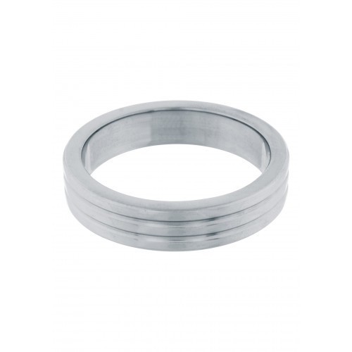 Cockring Stainless Steel Ribbed 40 mm