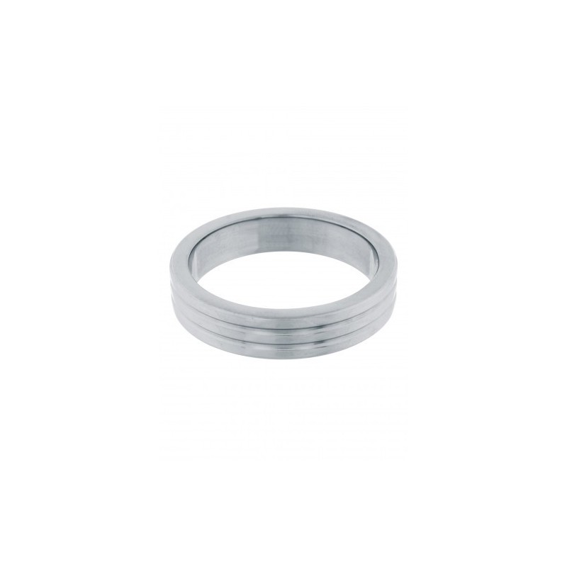 Cockring Stainless Steel Ribbed 40 mm