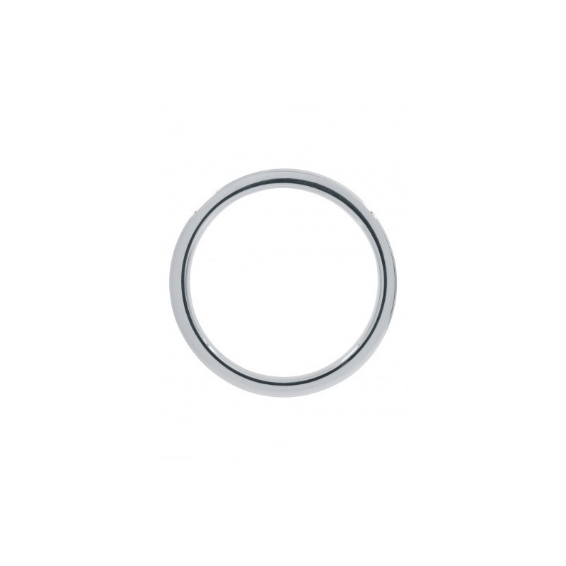 Cockring Stainless Steel Ribbed 40 mm