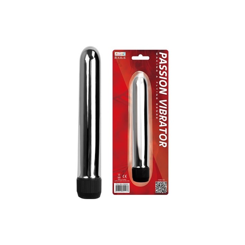 Οργασμικός λεπτός Ασημί δονητής 17 εκ