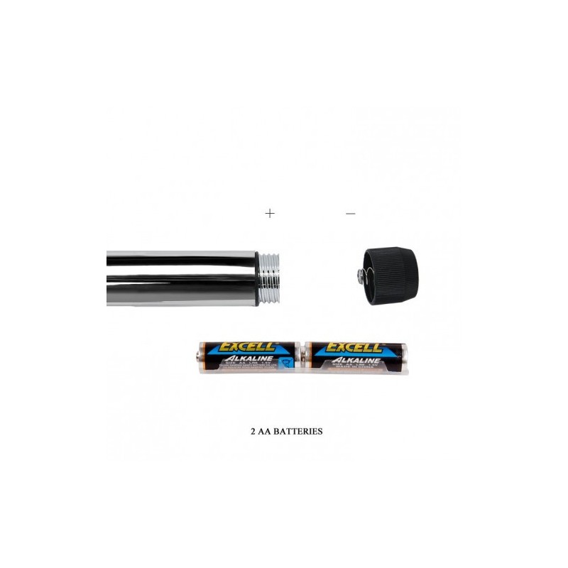 Οργασμικός λεπτός Ασημί δονητής 17 εκ