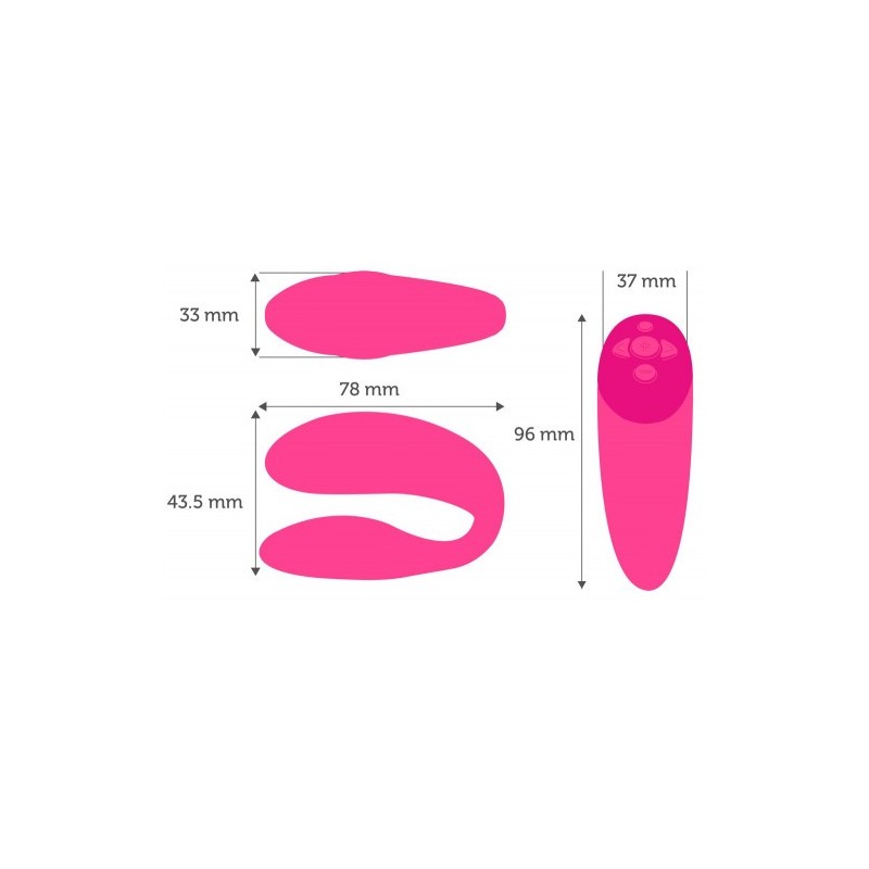 Δονητής ζευγαριών We-Vibe Chorus Ρόζ