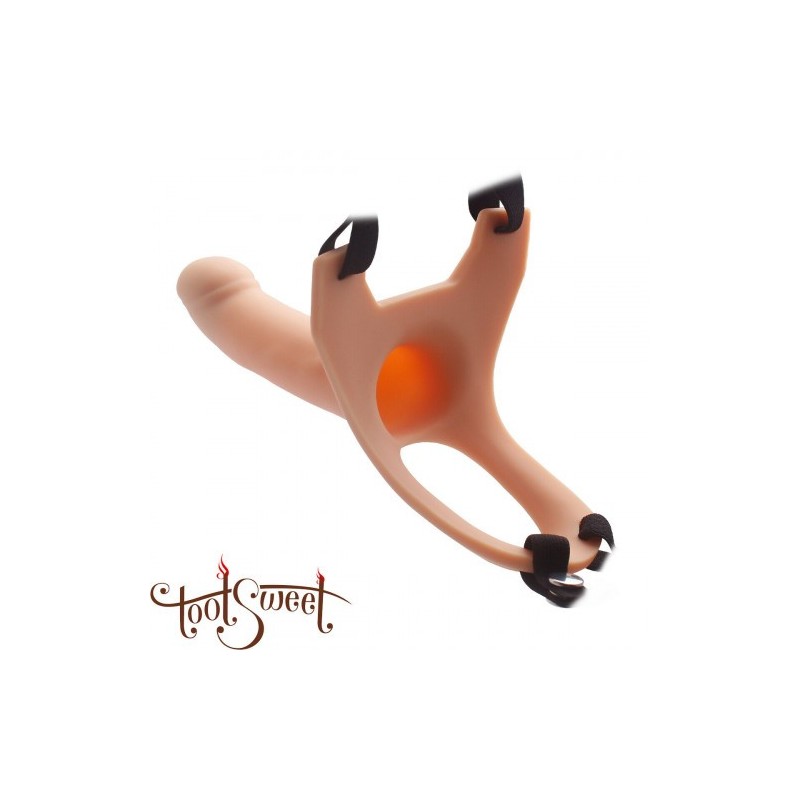 Ανδρικό στραπόν You2Toys με τρύπα στο ντίλντο μανίκι μέτριο 16 εκ