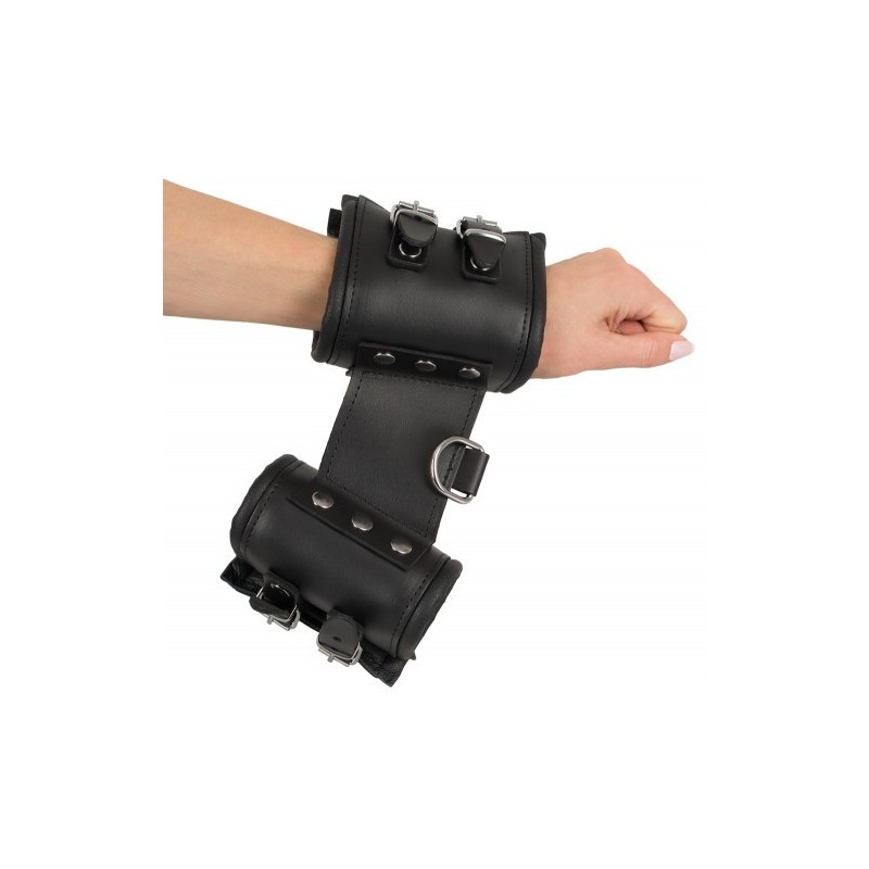 Βαριάς χρήσης δερμάτινα δεσμά χεριών ZADO