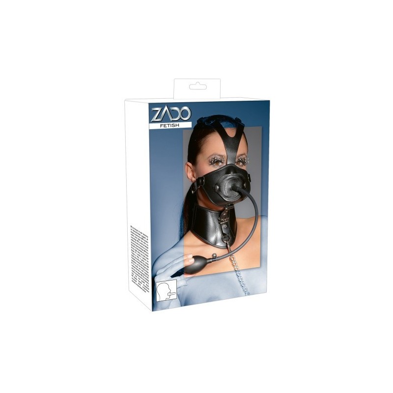 ZADO Leather Head Mask and Gag