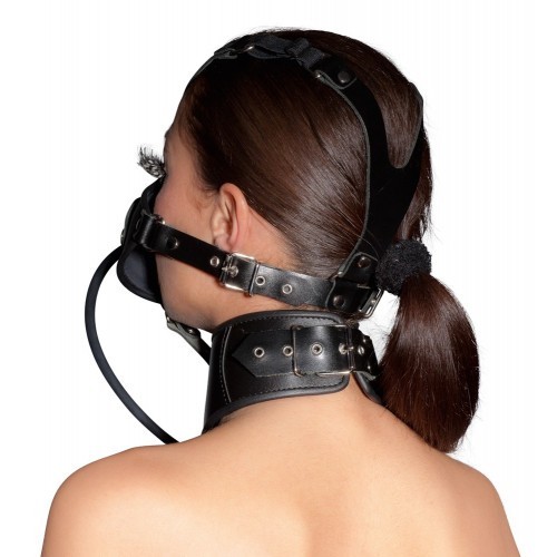 ZADO Leather Head Mask and Gag