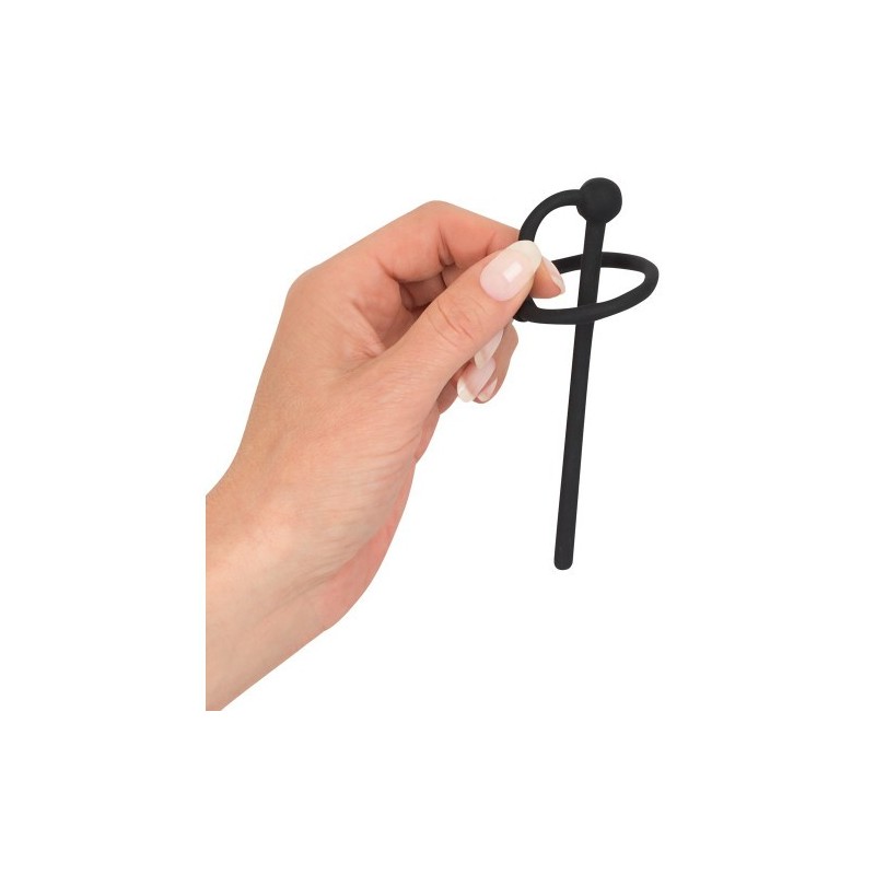 Μαύρος Διαστολέας Ουρήθρας σιλικόνης Piss Play