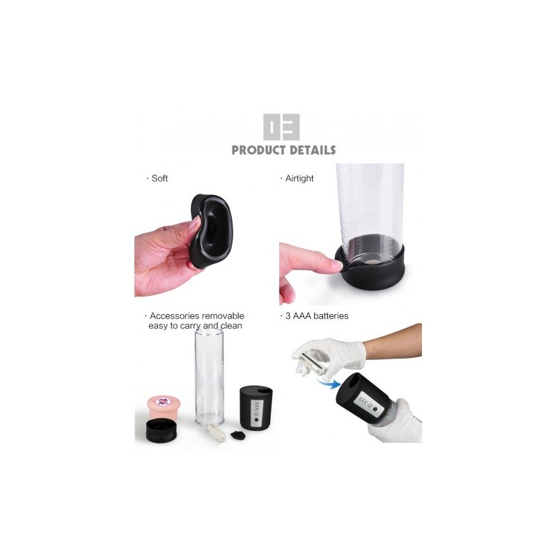 Ηλεκτρική αντλία μεγέθυνσης και επιμήκυνσης Πέους Passion Pump 22cm