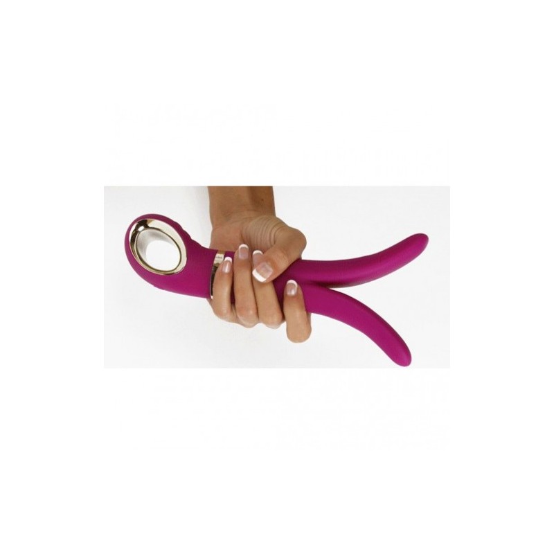 Διακριτικός δονητής Ζευς πολυ-εργαλείο για Ζευγάρια Ροζ